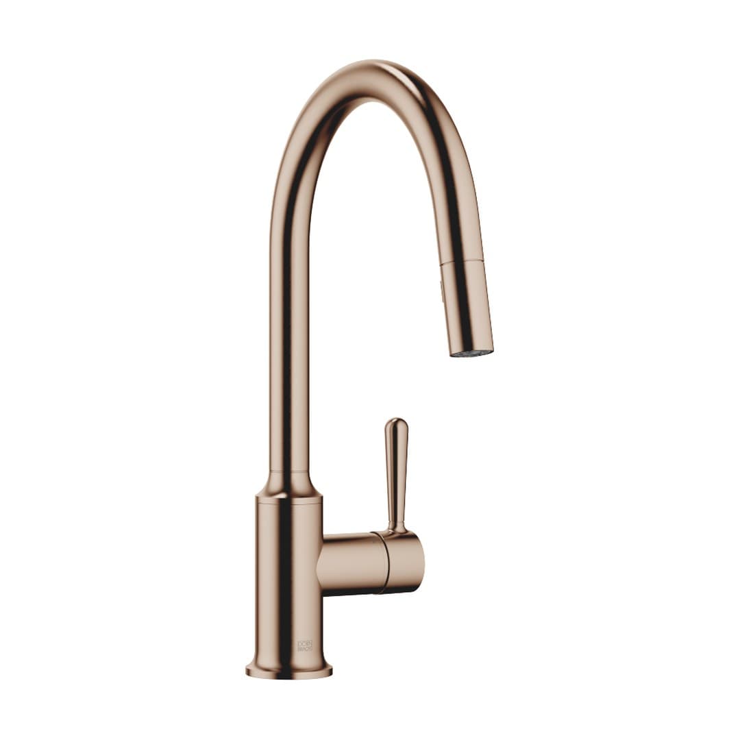 Dornbracht VAIA – Μπαταρία Κουζίνας – Single-lever mixer Pull-down with spray function – Brushed Bronze (PVD) (33870809-42)