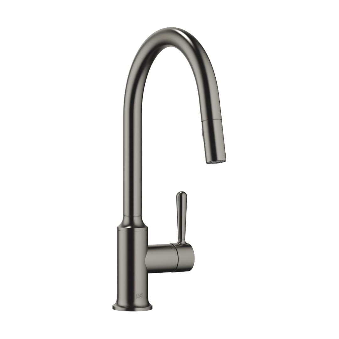 Dornbracht VAIA – Μπαταρία Κουζίνας – Single-lever mixer Pull-down with spray function – Brushed Dark Platinum (33870809-99)