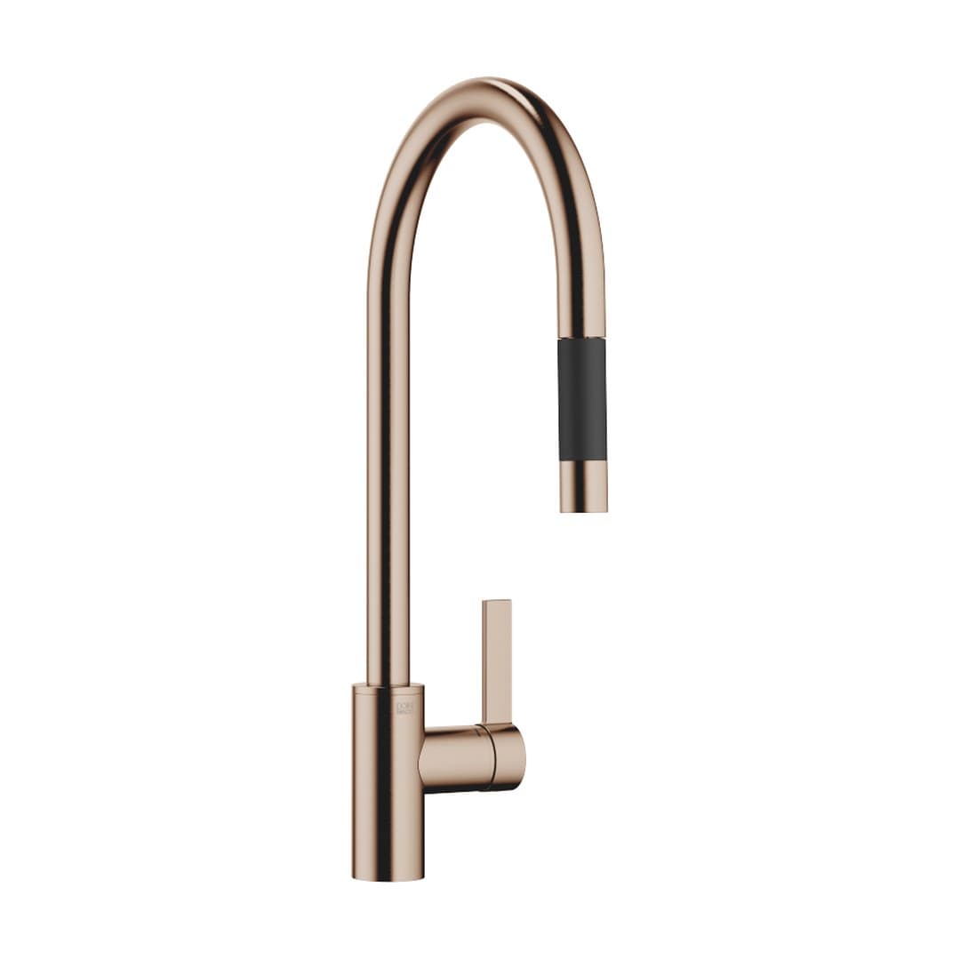 Dornbracht Tara Ultra – Μπαταρία Κουζίνας – Single-lever mixer Pull-down with spray function – Brushed Bronze (PVD) (33870875-42)