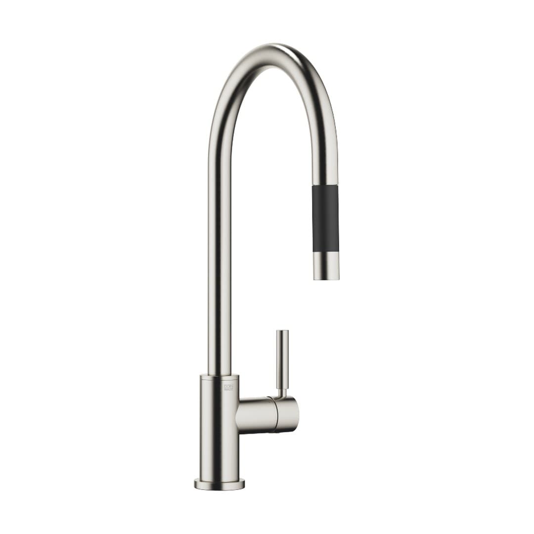 Dornbracht Tara – Μπαταρία Κουζίνας – Single-lever mixer Pull-down with spray function – Brushed Platinum (33870888-06)