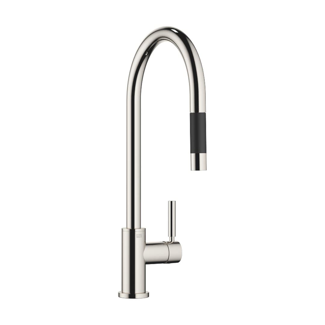 Dornbracht Tara – Μπαταρία Κουζίνας – Single-lever mixer Pull-down with spray function – Platinum (33870888-08)