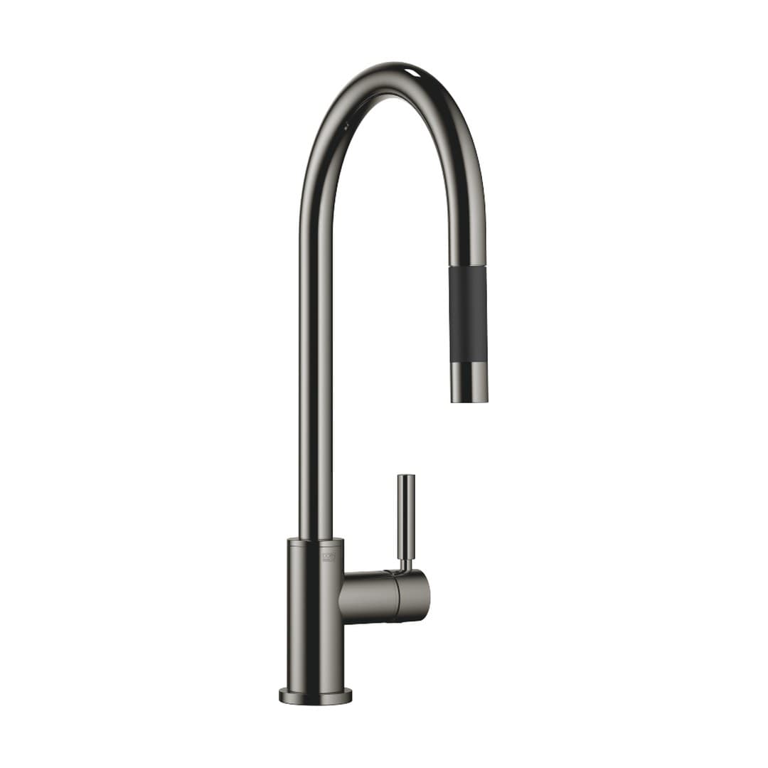 Dornbracht Tara – Μπαταρία Κουζίνας – Single-lever mixer Pull-down with spray function – Dark Chrome (33870888-19)