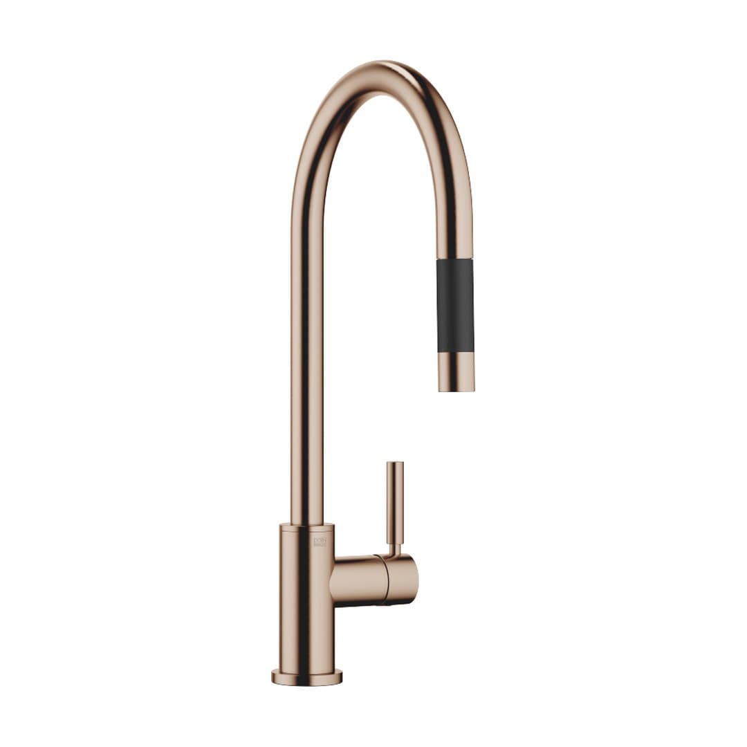 Dornbracht Tara – Μπαταρία Κουζίνας – Single-lever mixer Pull-down with spray function – Brushed Bronze (PVD) (33870888-42)