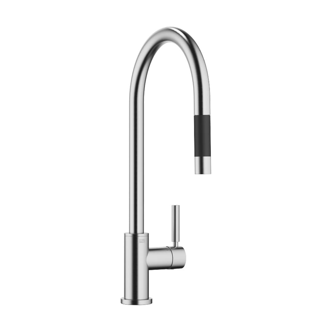 Dornbracht Tara – Μπαταρία Κουζίνας – Single-lever mixer Pull-down with spray function – Brushed Chrome (33870888-93)