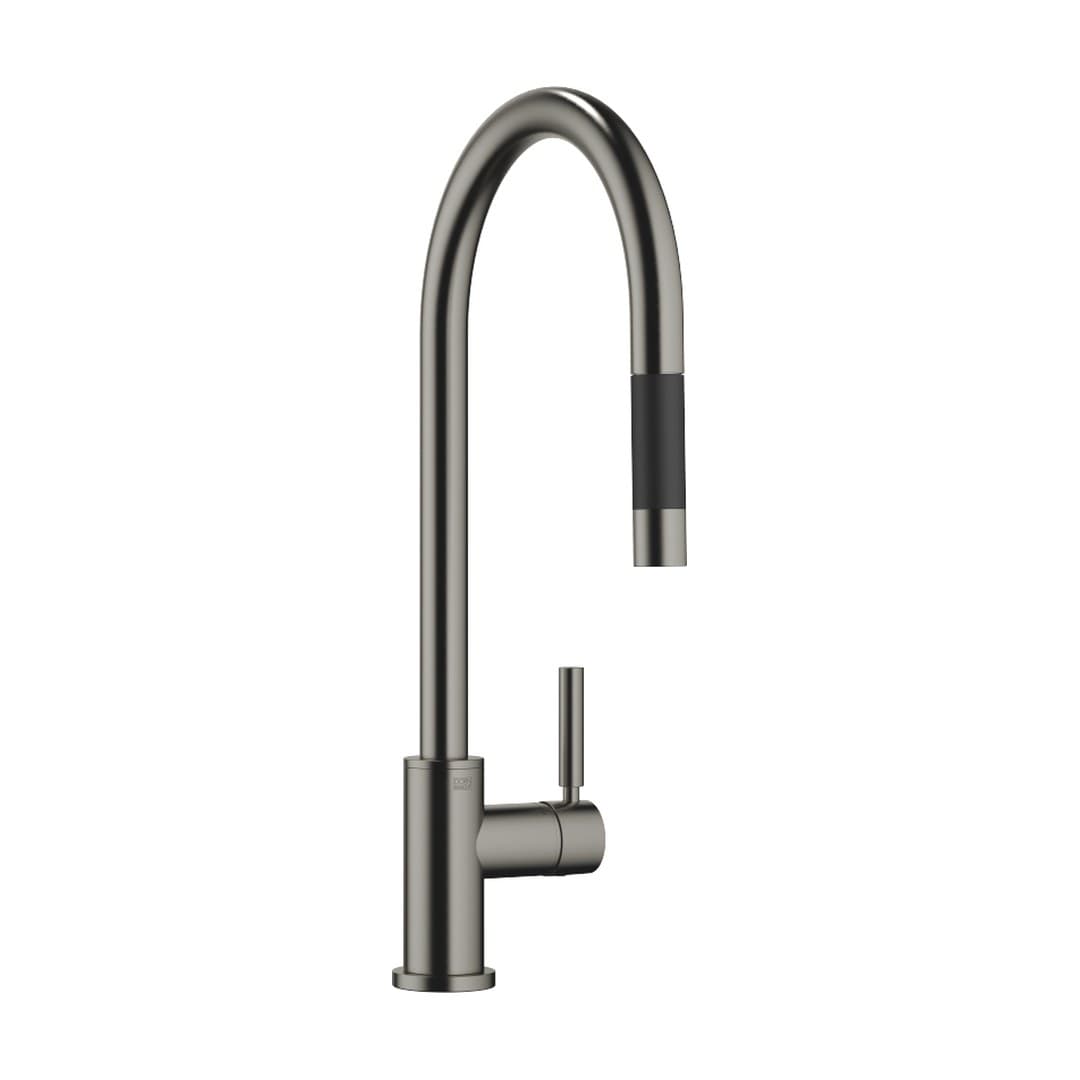 Dornbracht Tara – Μπαταρία Κουζίνας – Single-lever mixer Pull-down with spray function – Brushed Dark Platinum (33870888-99)