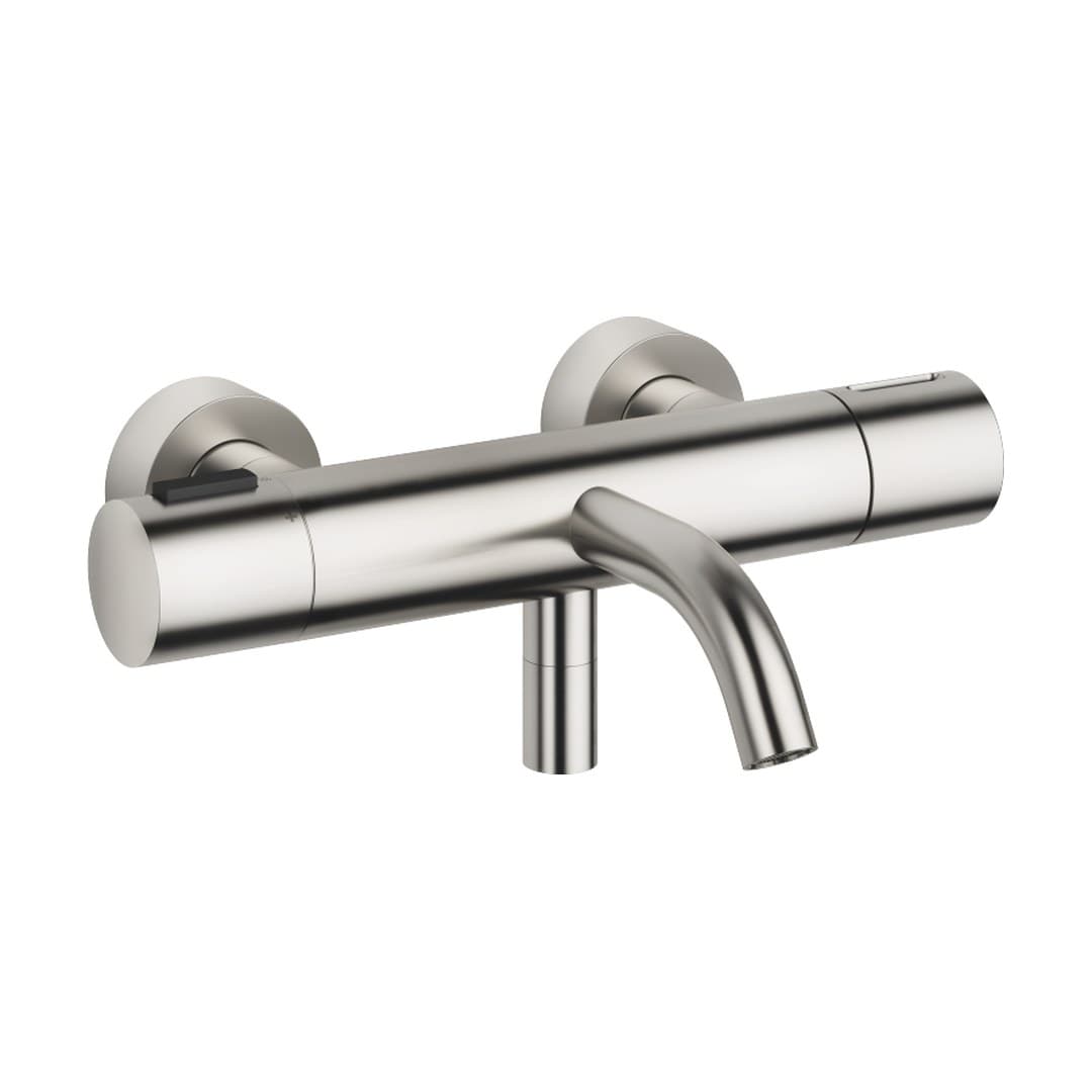 Dornbracht Meta – Μπαταρία Λουτρού Τοίχου – Bath thermostat for wall mounting without shower set – Brushed Platinum (34201979-06)