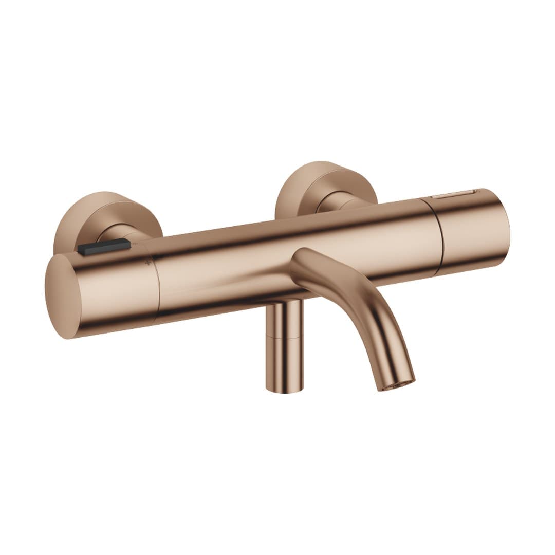 Dornbracht Meta – Μπαταρία Λουτρού Τοίχου – Bath thermostat for wall mounting without shower set – Brushed Bronze (PVD) (34201979-42)