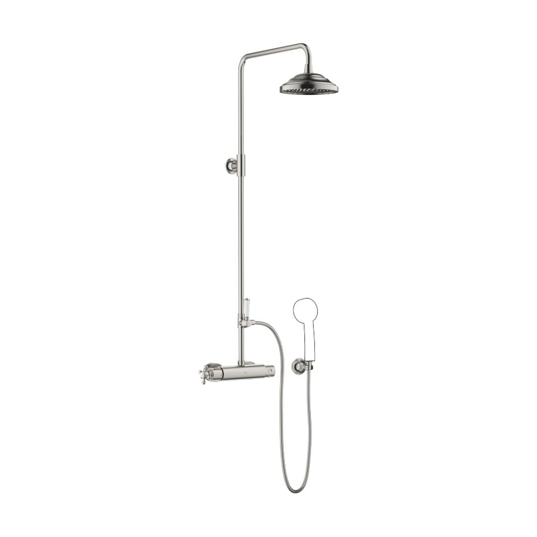 Dornbracht Madison – Σύστημα Ντους – Showerpipe with shower thermostat without hand shower FlowReduce – Brushed Platinum (34458360-06)