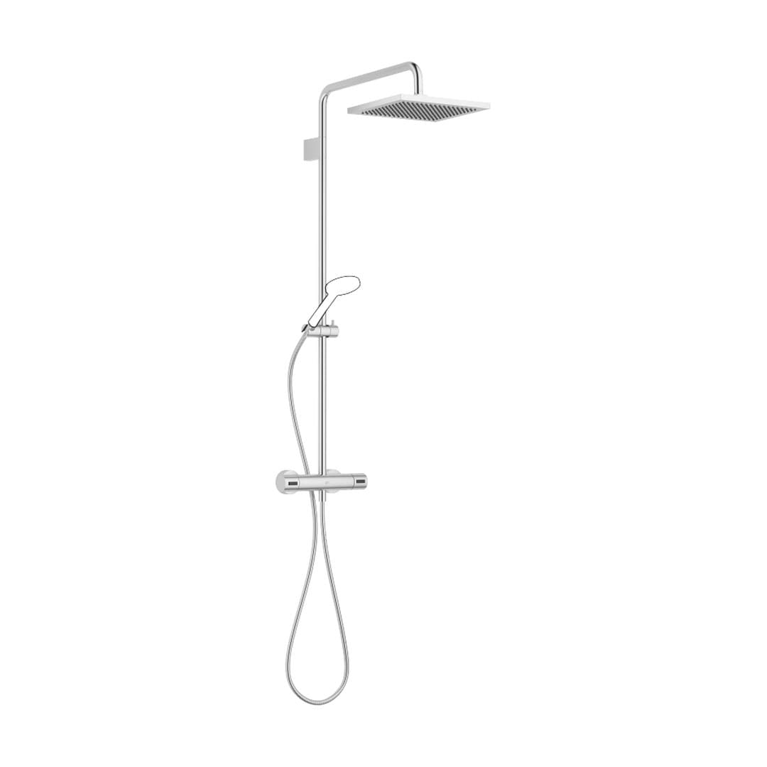 Dornbracht – Σύστημα Ντους – Showerpipe with shower thermostat without hand shower FlowReduce – Brushed Chrome (34458980-93)