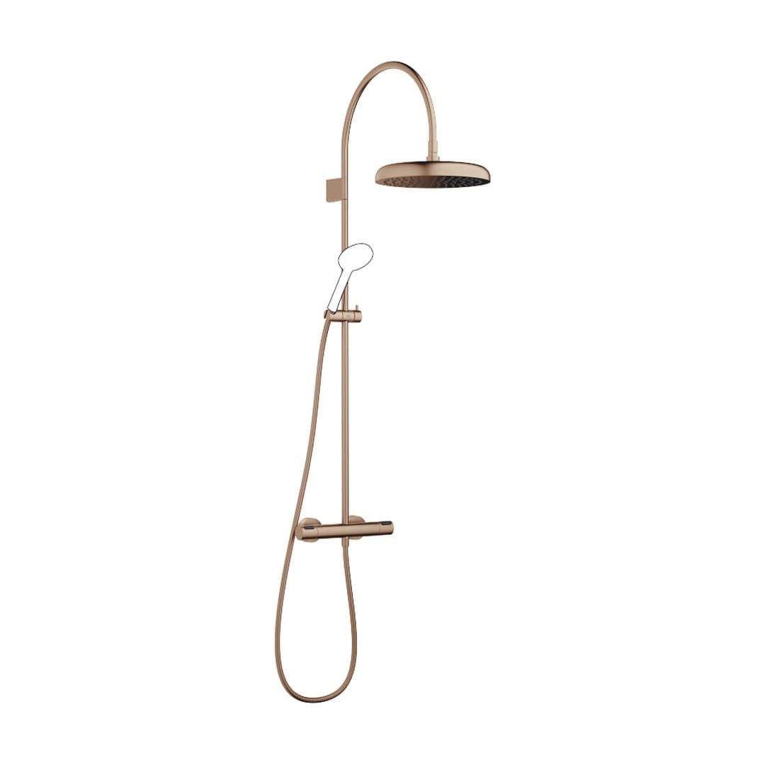 Dornbracht COYA – Σύστημα Ντους – Showerpipe with shower thermostat without hand shower – Brushed Bronze (PVD) (34459404-42)