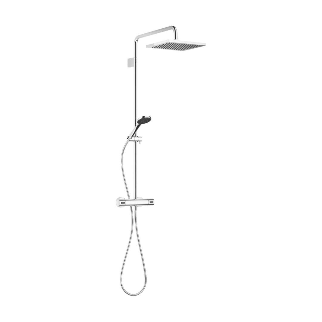 Dornbracht – Σύστημα Ντους – Showerpipe with shower thermostat without hand shower 300 x 240 mm – Brushed Dark Bronze (PVD) (34459980-43)