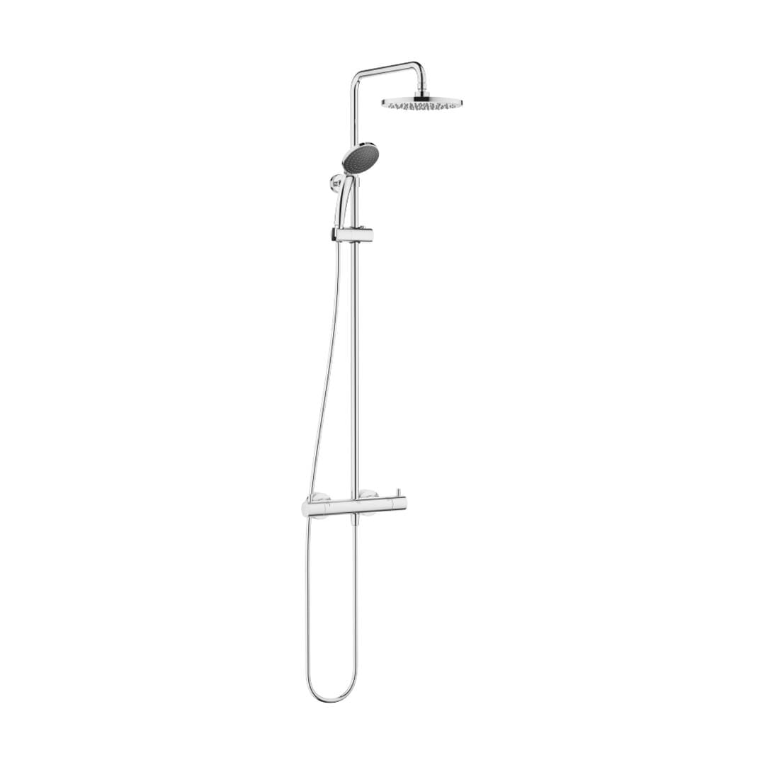Dornbracht – Σύστημα Ντους – Showerpipe with shower thermostat with hand shower set 220 mm – Chrome (34463979-00)