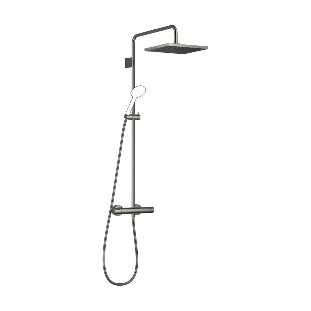 Dornbracht – Σύστημα Ντους – Showerpipe with shower thermostat without hand shower FlowReduce 300 x 240 mm – Dark Chrome (34463980-19)