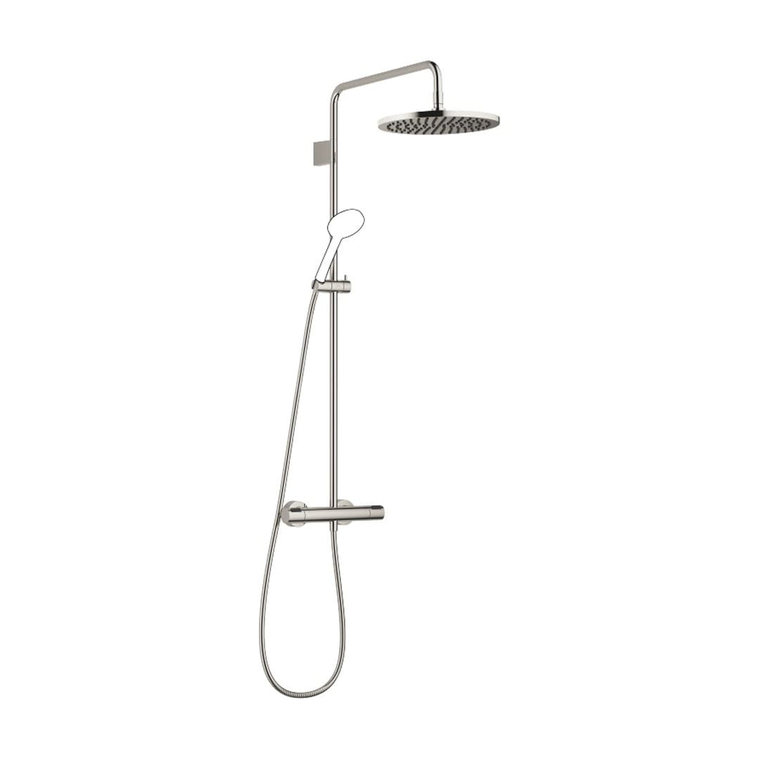 Dornbracht – Σύστημα Ντους – Showerpipe with shower thermostat without hand shower 300 mm – Platinum (34465979-08)