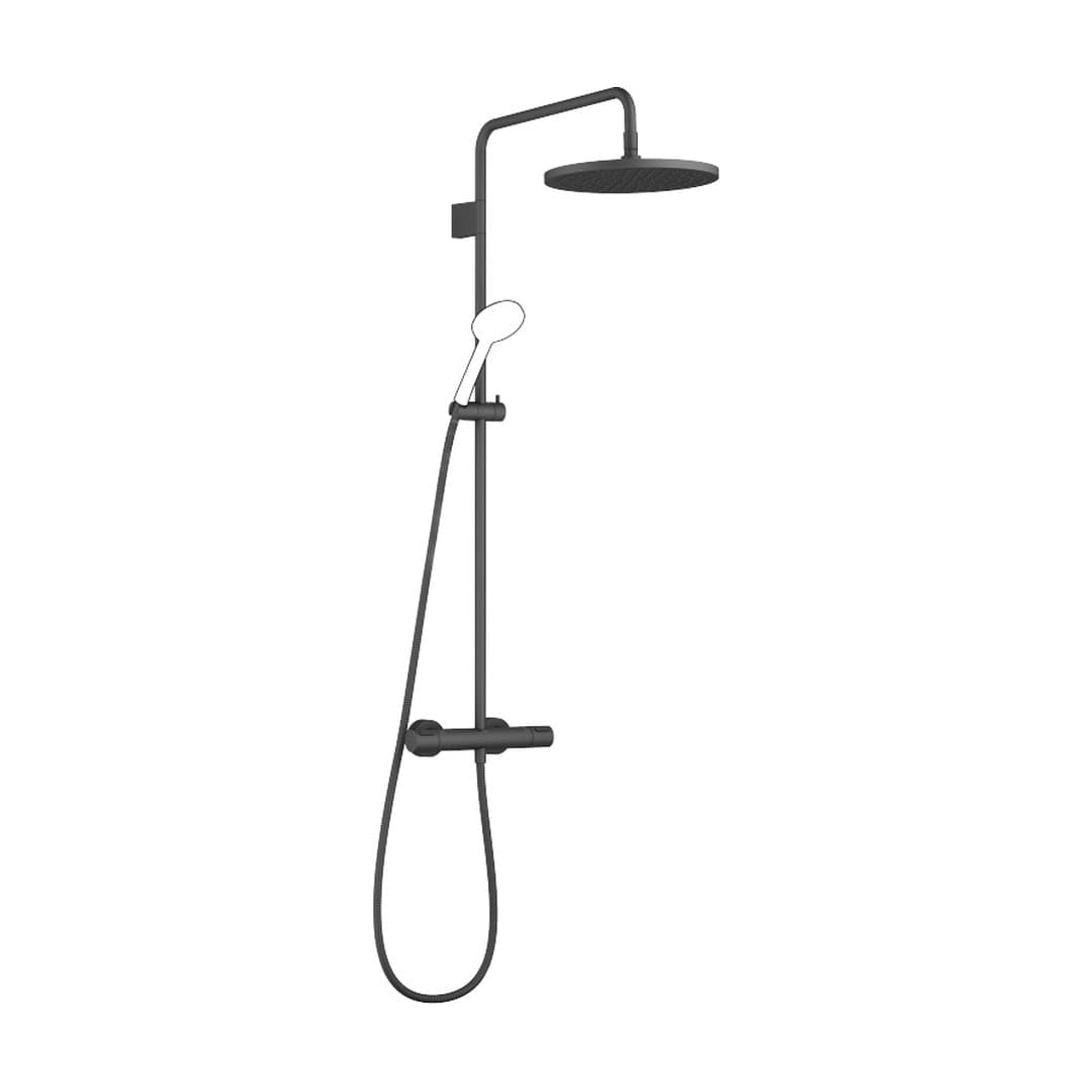 Dornbracht – Σύστημα Ντους – Showerpipe with shower thermostat without hand shower 300 mm – Matte Black (34465979-33)