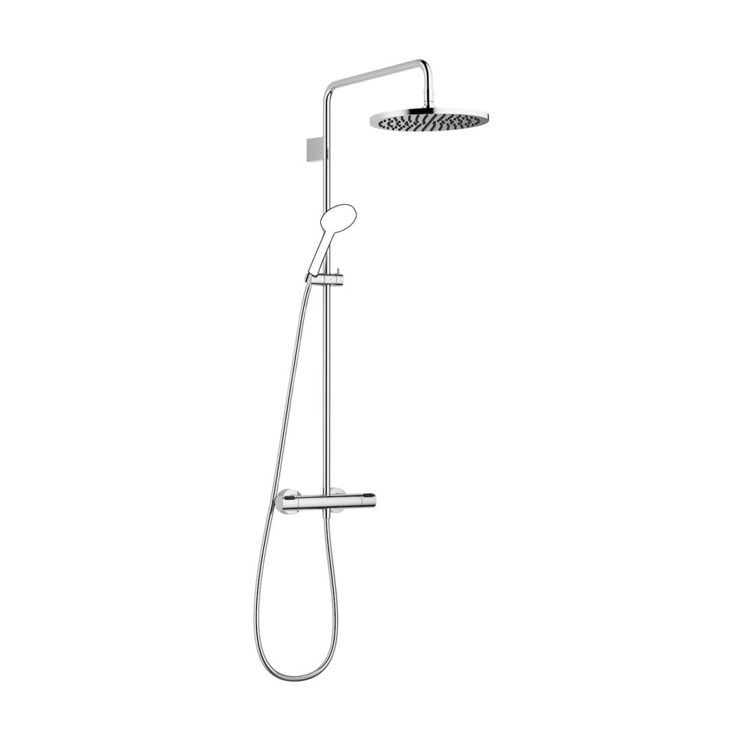 Dornbracht – Σύστημα Ντους – Showerpipe with shower thermostat without hand shower 300 mm – Brushed Dark Bronze (PVD) (34465979-43)