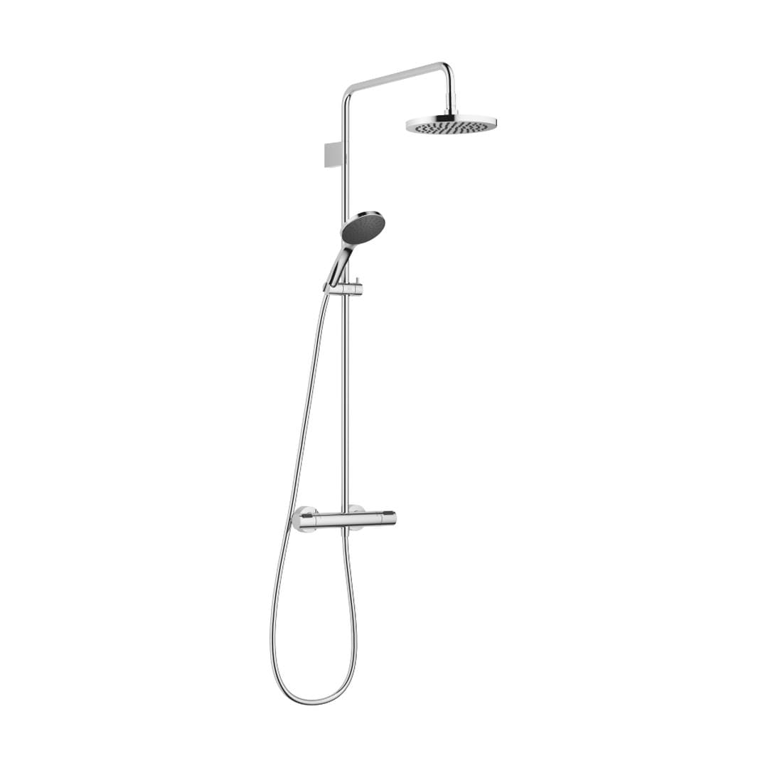 Dornbracht – Σύστημα Ντους – Showerpipe with shower thermostat with hand shower set 220 mm – Chrome (34467979-00)