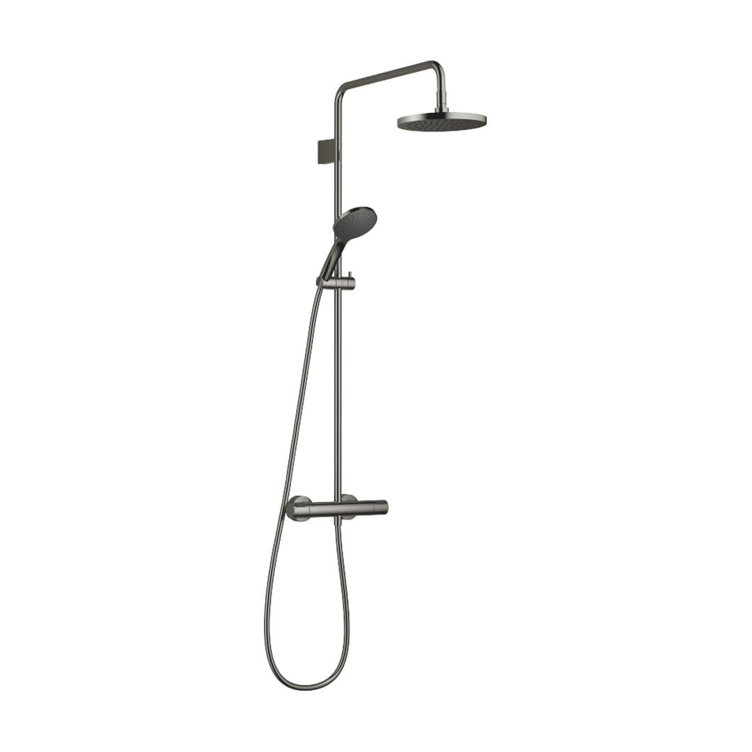 Dornbracht – Σύστημα Ντους – Showerpipe with shower thermostat with hand shower set 220 mm – Dark Chrome (34467979-19)