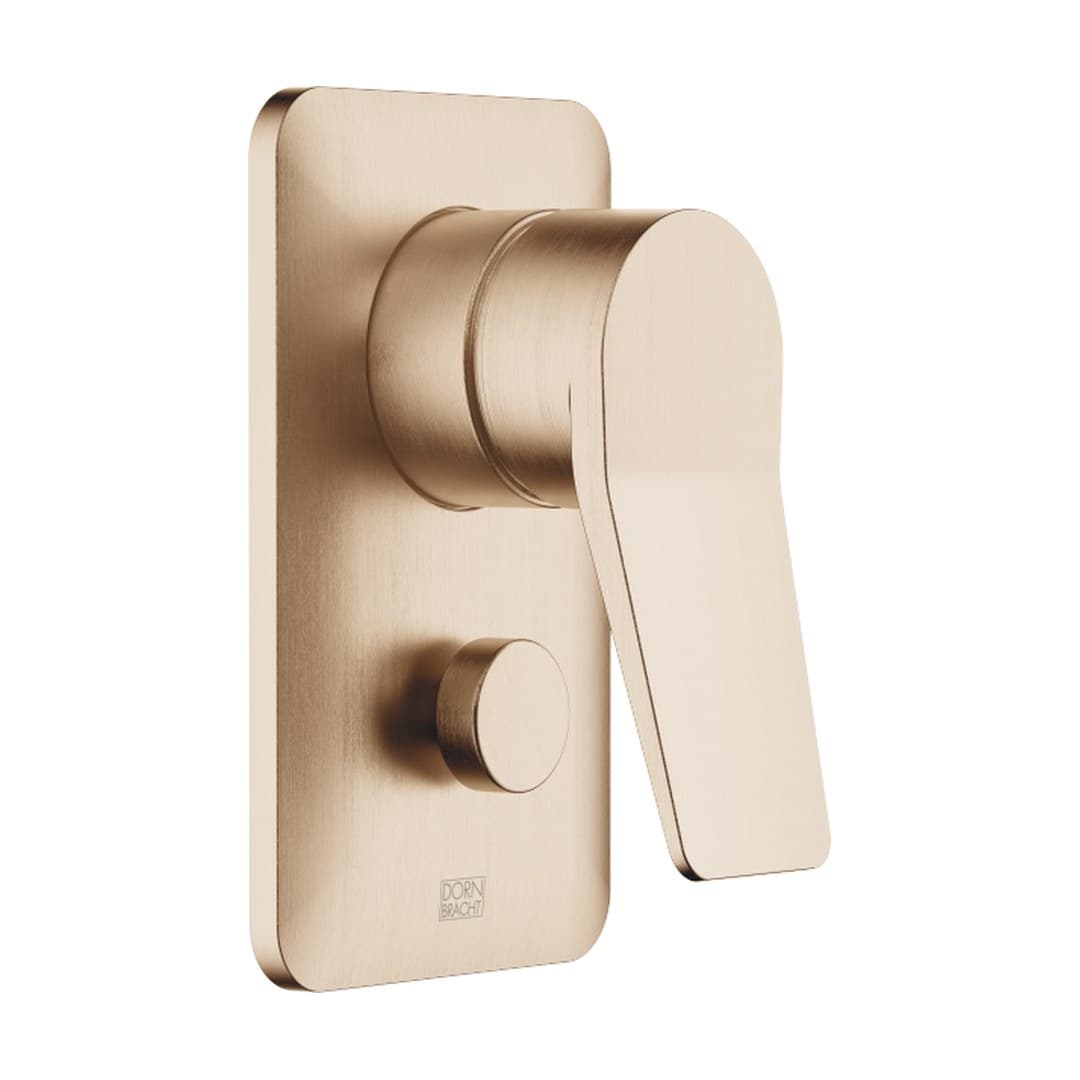 Dornbracht Lissé – Μίκτης Εντοιχισμού – Concealed single-lever mixer with diverter – Brushed Light Gold (PVD) (36120845-27)