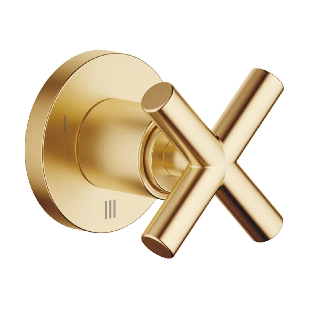 Dornbracht Tara – Διακόπτης Ντους – Concealed three-way diverter – Brushed Durabrass (23kt Gold) (36210892-28)