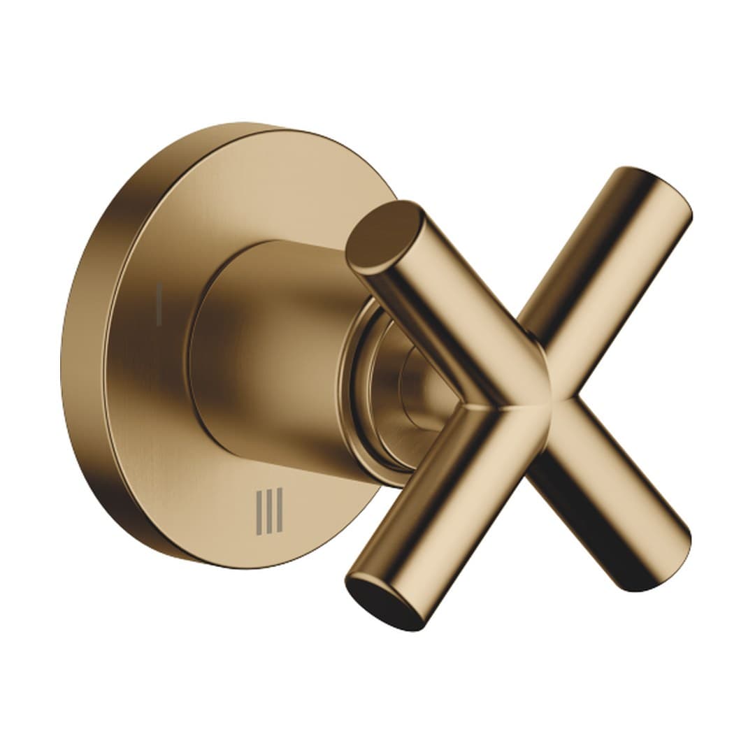 Dornbracht Tara – Διακόπτης Ντους – Concealed three-way diverter – Brushed Dark Brass (PVD) (36210892-39)