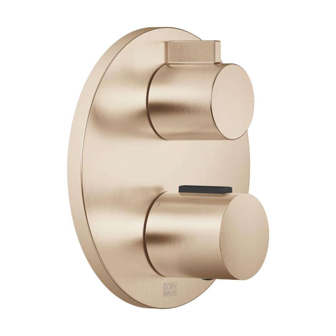 Dornbracht – Θερμοστατικός Μίκτης Ντους – Concealed thermostat with one function volume control – Brushed Light Gold (PVD) (36425970-27)