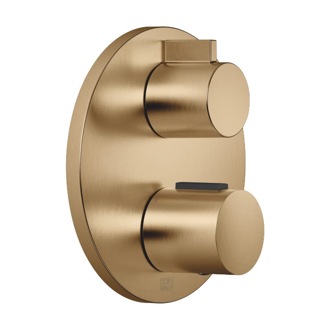 Dornbracht – Θερμοστατικός Μίκτης Ντους – Concealed thermostat with one function volume control – Brushed Dark Brass (PVD) (36425970-39)