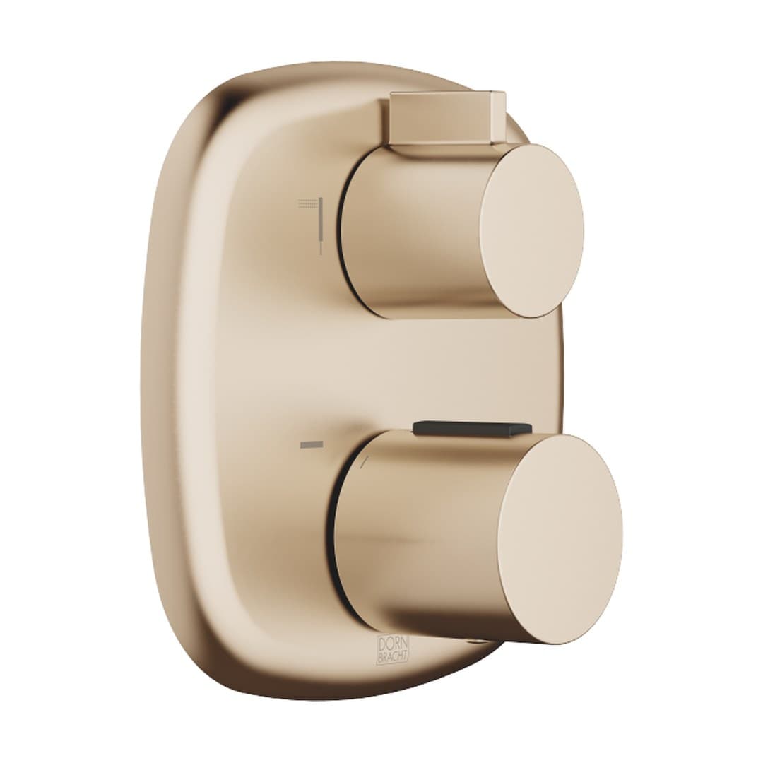 Dornbracht COYA – Θερμοστατικός Μίκτης Ντους – Concealed thermostat with two function volume control – Brushed Champagne (22kt Gold) (36426404-46)