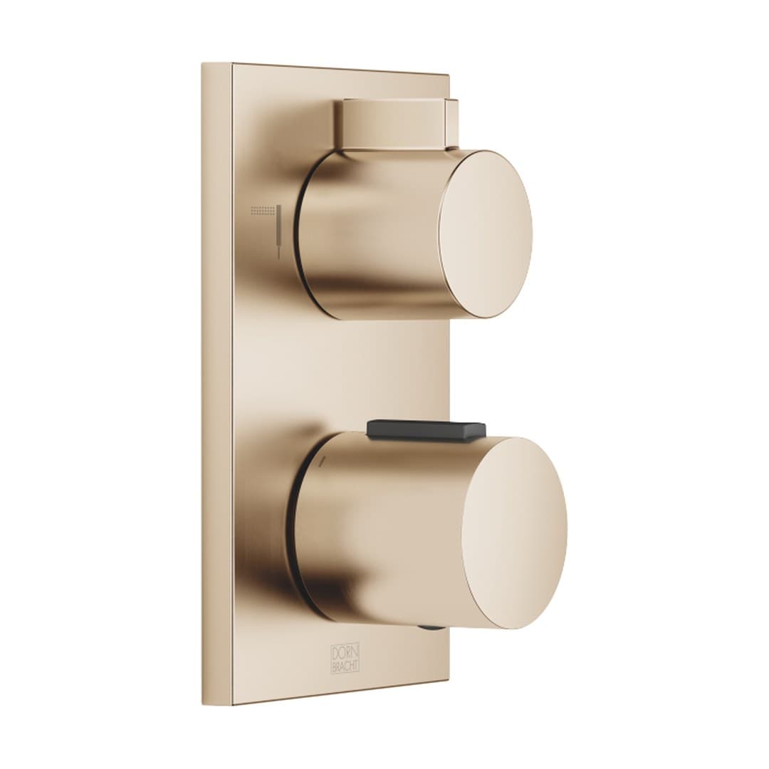 Dornbracht – Θερμοστατικός Μίκτης Ντους – Concealed thermostat with two function volume control – Brushed Champagne (22kt Gold) (36426670-46)