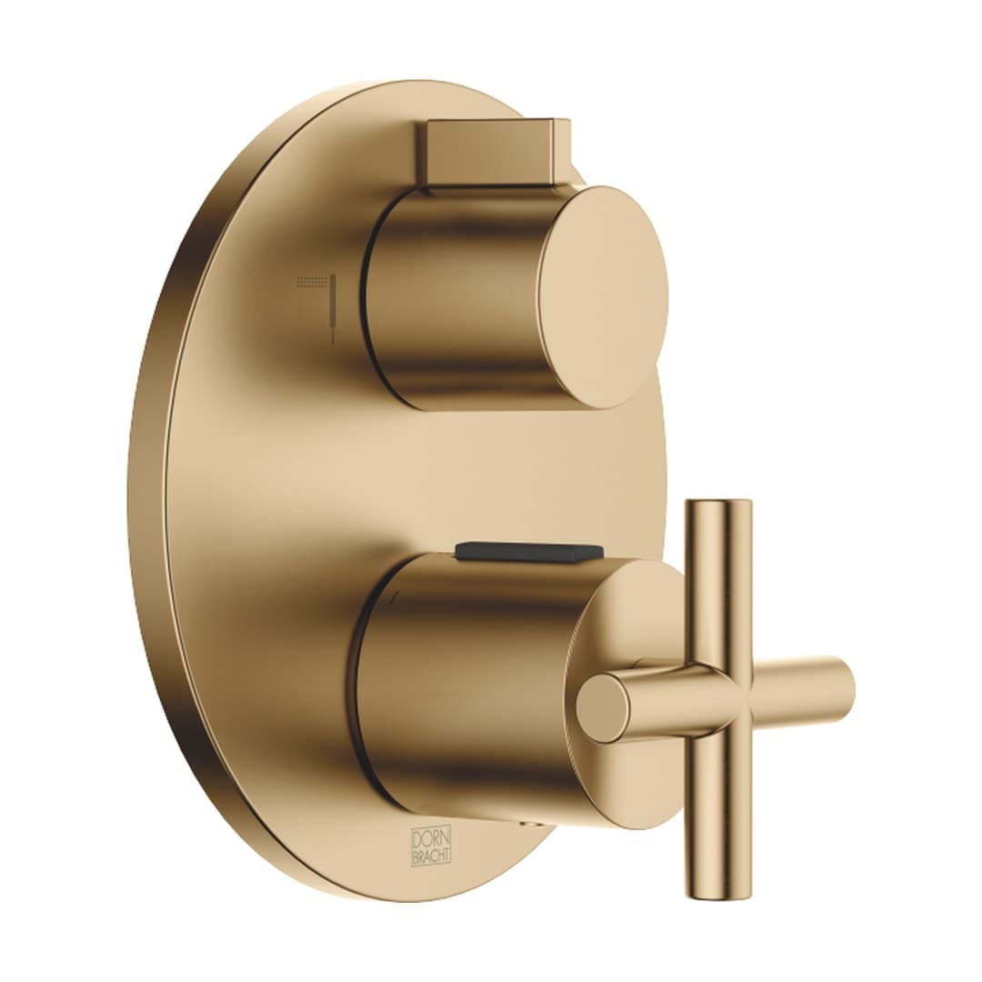 Dornbracht Tara – Θερμοστατικός Μίκτης Ντους – Concealed thermostat with two function volume control – Brushed Dark Brass (PVD) (36426892-39)