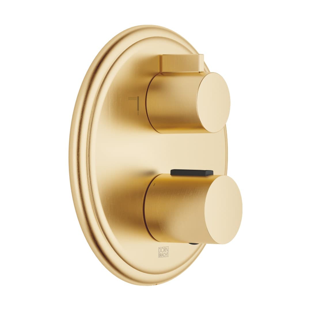 Dornbracht Madison – Θερμοστατικός Μίκτης Ντους – Concealed thermostat with two function volume control – Brushed Durabrass (23kt Gold) (36426977-28)