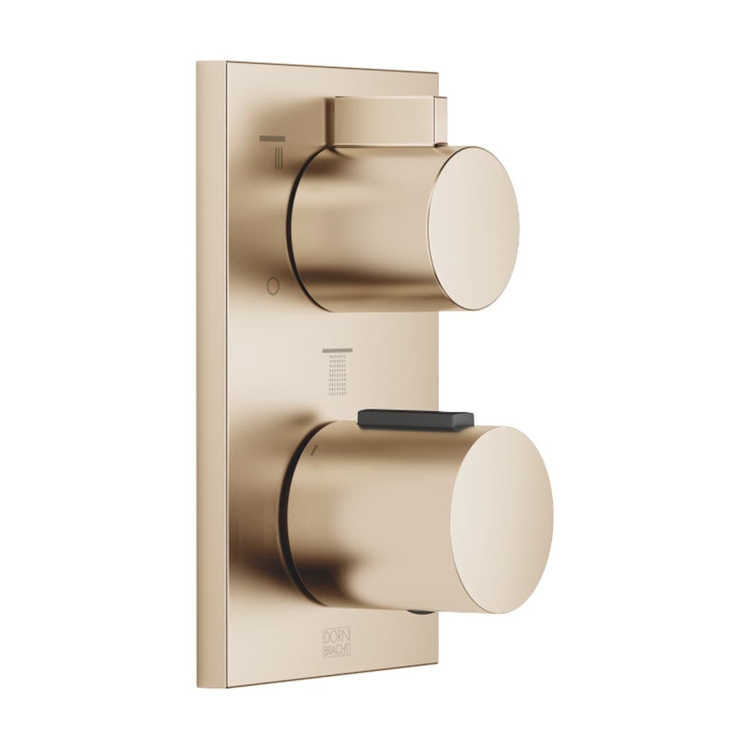 Dornbracht – Θερμοστατικός Μίκτης Ντους – Concealed thermostat with three function volume control – Brushed Light Gold (PVD) (36427670-27)