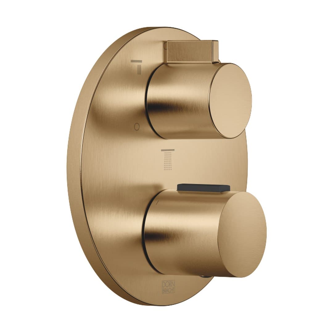 Dornbracht – Θερμοστατικός Μίκτης Ντους – Concealed thermostat with three function volume control – Brushed Dark Brass (PVD) (36427970-39)