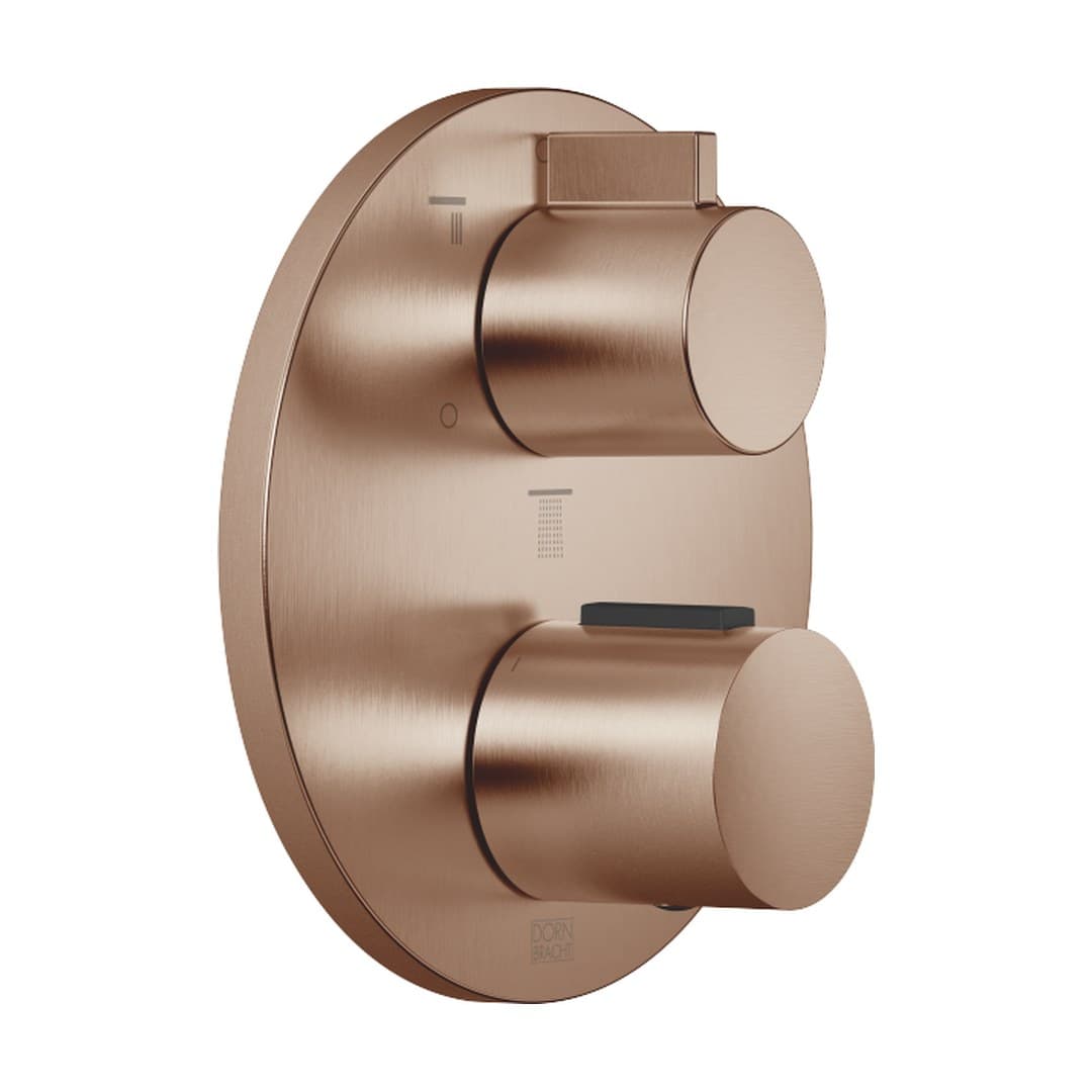 Dornbracht – Θερμοστατικός Μίκτης Ντους – Concealed thermostat with three function volume control – Brushed Bronze (PVD) (36427970-42)