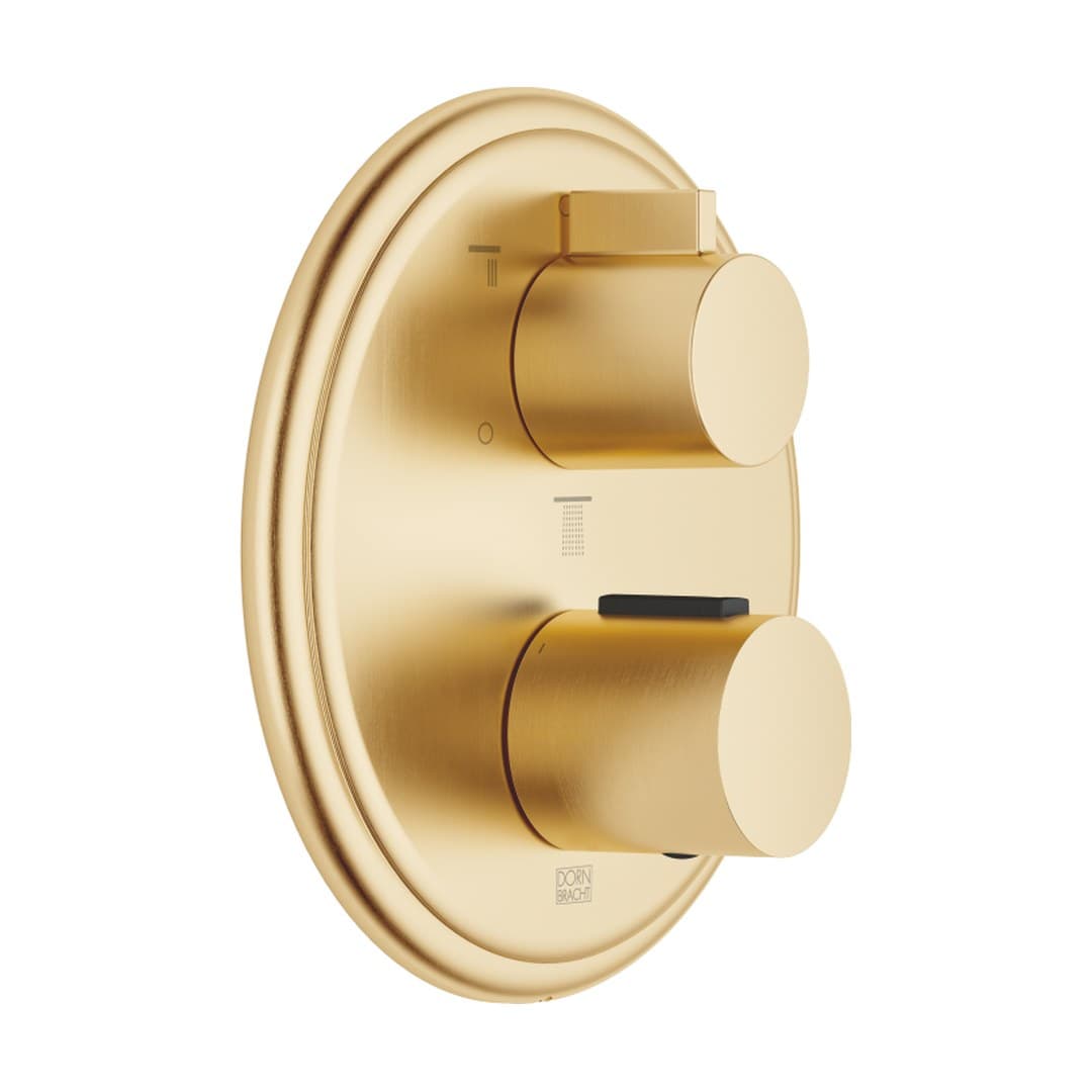 Dornbracht Madison – Θερμοστατικός Μίκτης Ντους – Concealed thermostat with three function volume control – Brushed Durabrass (23kt Gold) (36427977-28)