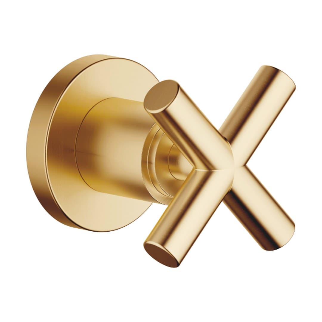 Dornbracht Tara – Διακόπτης Ντους – Wall valve clockwise closing 3/4" – Brushed Durabrass (23kt Gold) (36608892-28)