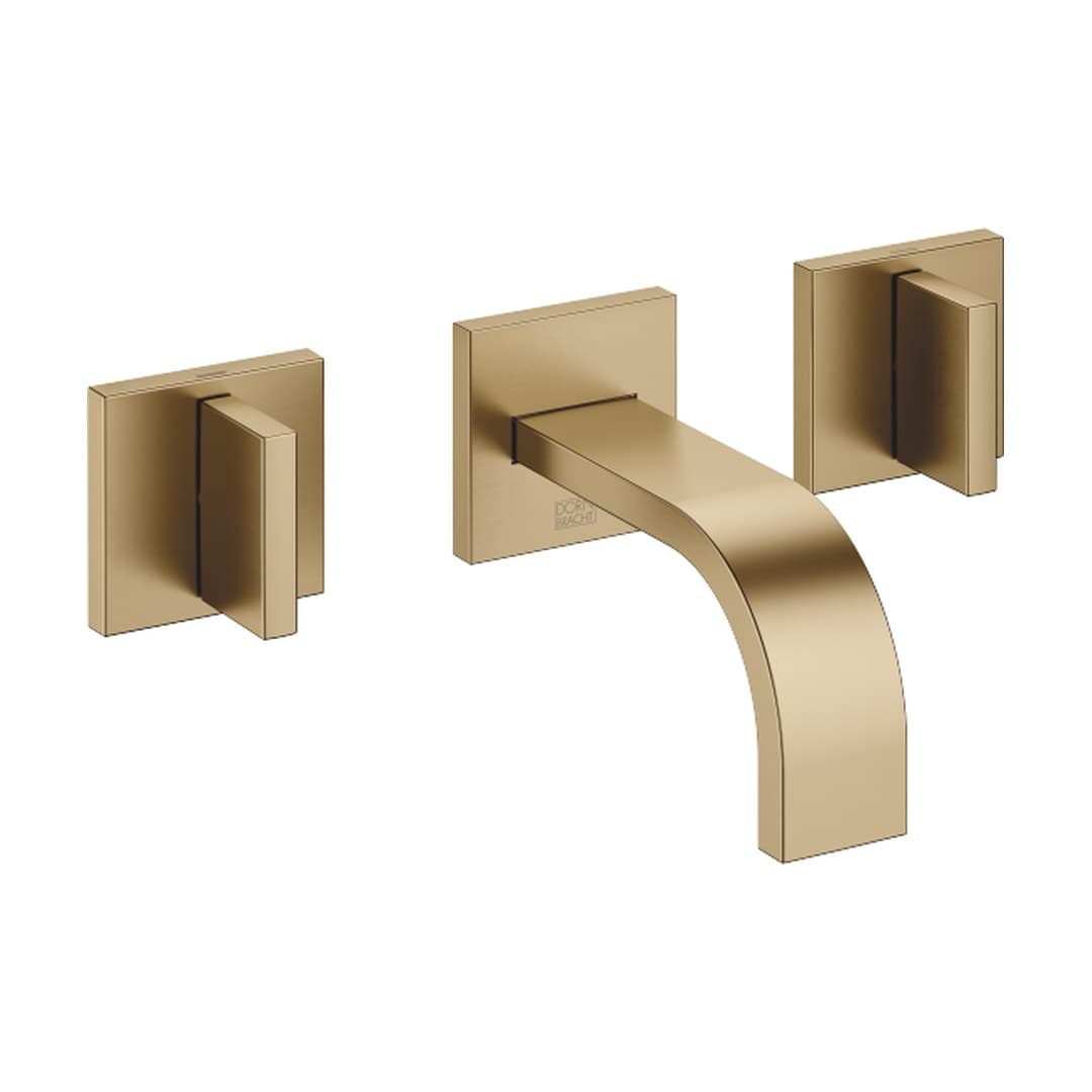 Dornbracht MEM – Μπαταρία Νιπτήρα Τοίχου – Wall-mounted basin mixer without pop-up waste – Brushed Dark Brass (PVD) (36702782-39)
