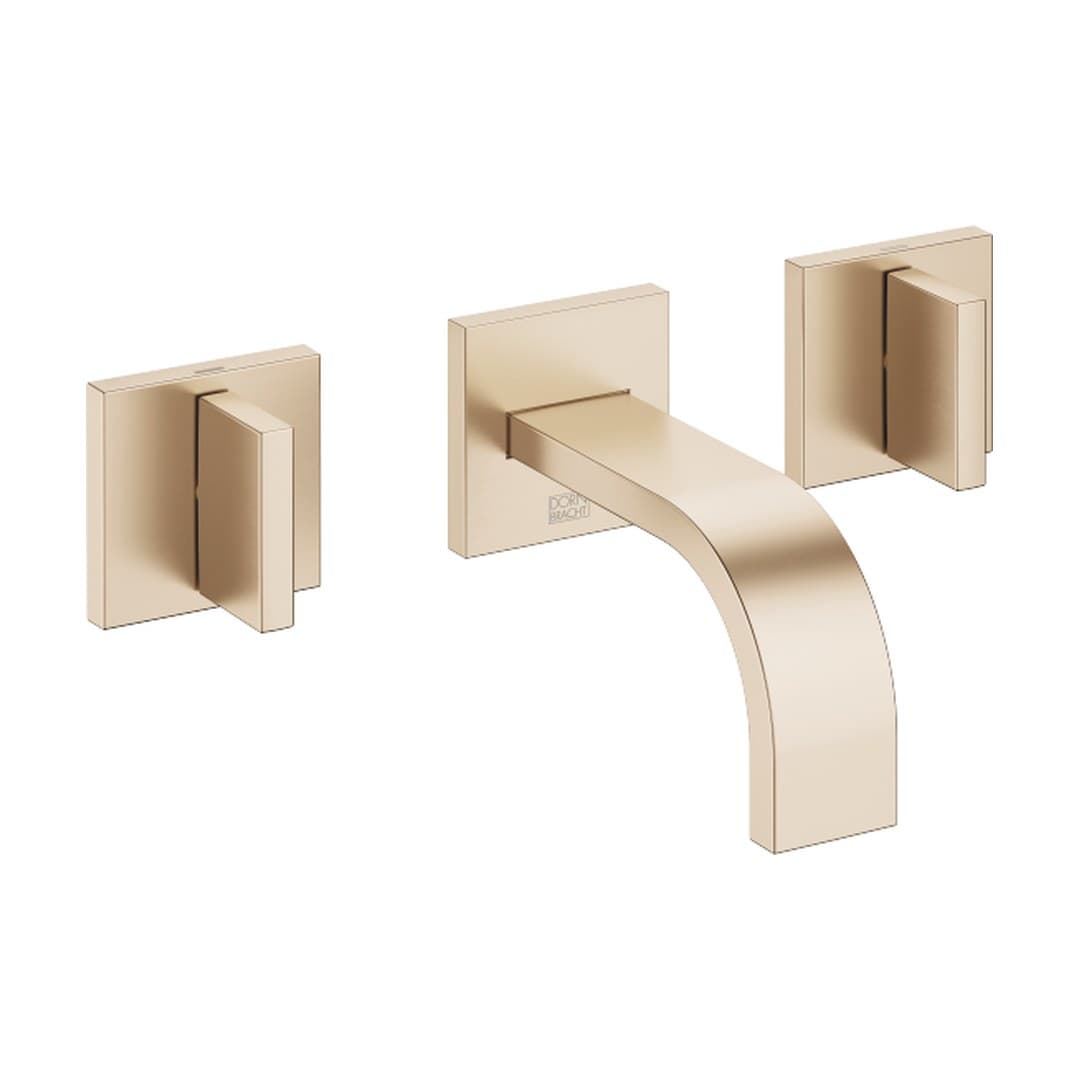 Dornbracht MEM – Μπαταρία Νιπτήρα Τοίχου – Wall-mounted basin mixer without pop-up waste – Brushed Champagne (22kt Gold) (36702782-46)