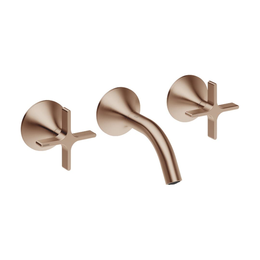 Dornbracht VAIA – Μπαταρία Νιπτήρα Τοίχου – Wall-mounted basin mixer without pop-up waste – Brushed Bronze (PVD) (36702809-42)