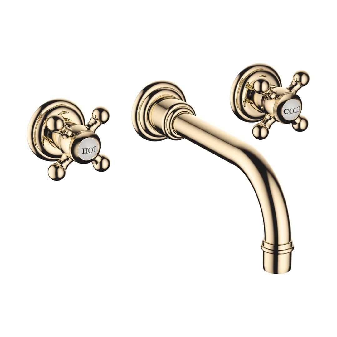 Dornbracht Madison – Μπαταρία Νιπτήρα Τοίχου – Durabrass (23kt Gold) (36712361-09)