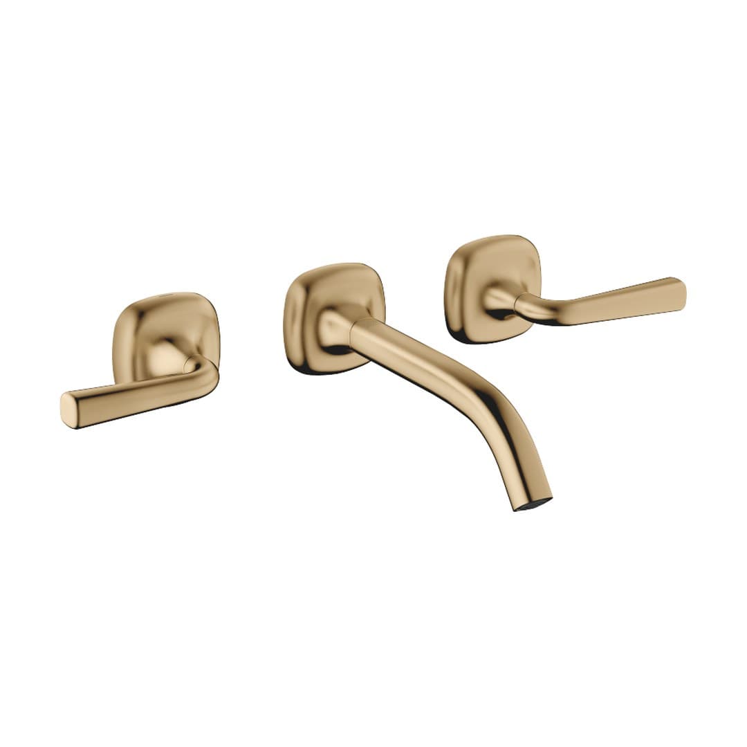 Dornbracht COYA – Μπαταρία Νιπτήρα Τοίχου – Wall-mounted basin mixer without pop-up waste – Brushed Dark Brass (PVD) (36712414-39)