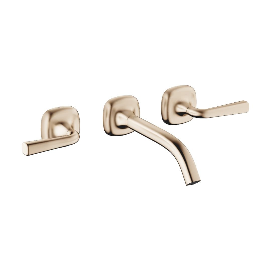 Dornbracht COYA – Μπαταρία Νιπτήρα Τοίχου – Wall-mounted basin mixer without pop-up waste – Brushed Champagne (22kt Gold) (36712414-46)