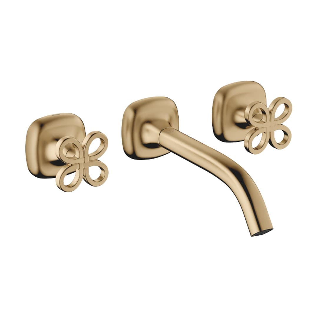 Dornbracht COYA – Μπαταρία Νιπτήρα Τοίχου – Wall-mounted basin mixer without pop-up waste – Brushed Dark Brass (PVD) (36712424-39)