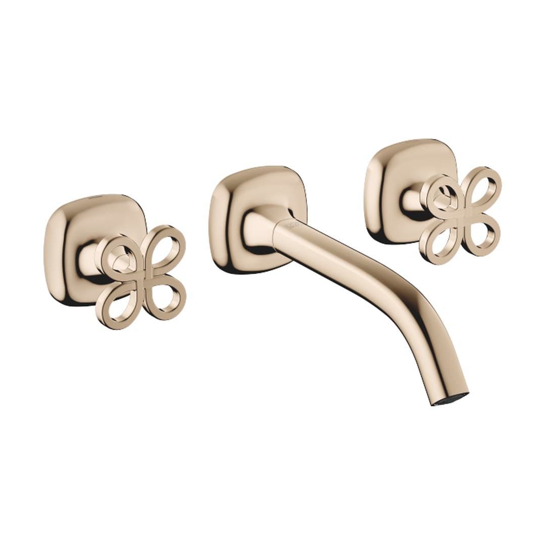Dornbracht COYA – Μπαταρία Νιπτήρα Τοίχου – Wall-mounted basin mixer without pop-up waste – Champagne (22kt Gold) (36712424-47)