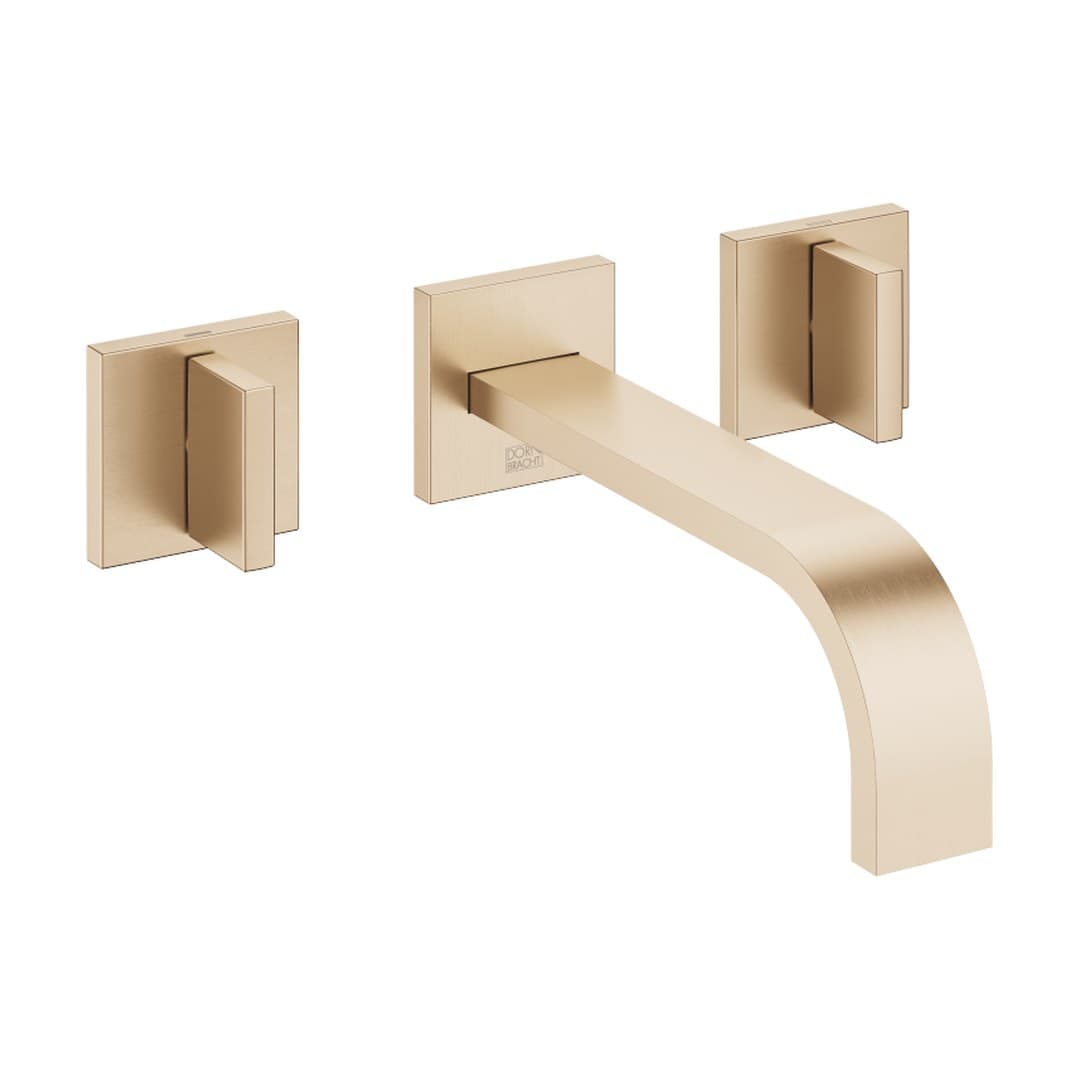 Dornbracht MEM – Μπαταρία Νιπτήρα Τοίχου – Wall-mounted basin mixer without pop-up waste – Brushed Champagne (22kt Gold) (36712782-46)