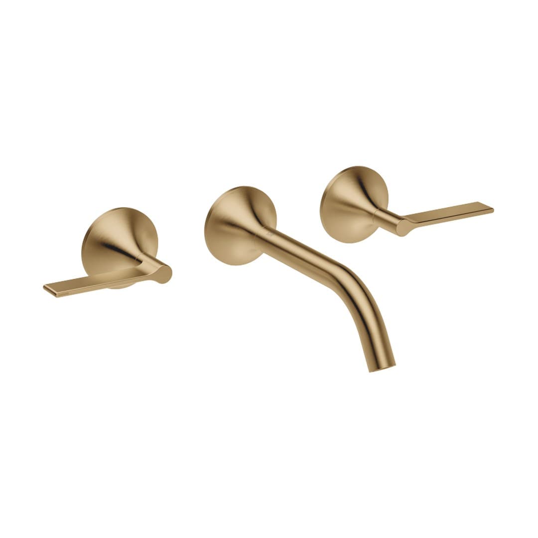 Dornbracht VAIA – Μπαταρία Νιπτήρα Τοίχου – Wall-mounted basin mixer without pop-up waste – Brushed Dark Brass (PVD) (36712819-39)