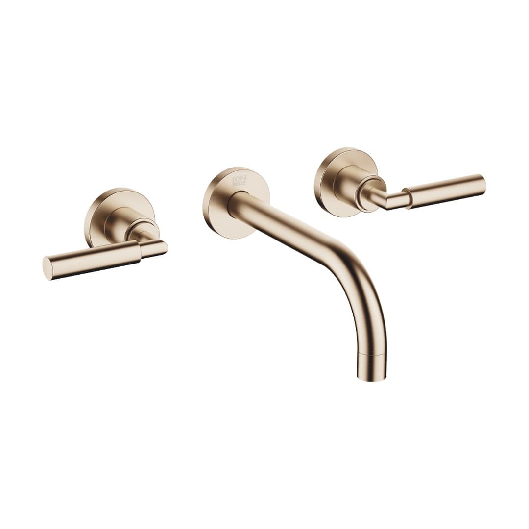 Dornbracht Tara – Μπαταρία Νιπτήρα Τοίχου – Wall-mounted basin mixer without pop-up waste – Brushed Champagne (22kt Gold) (36712882-46)