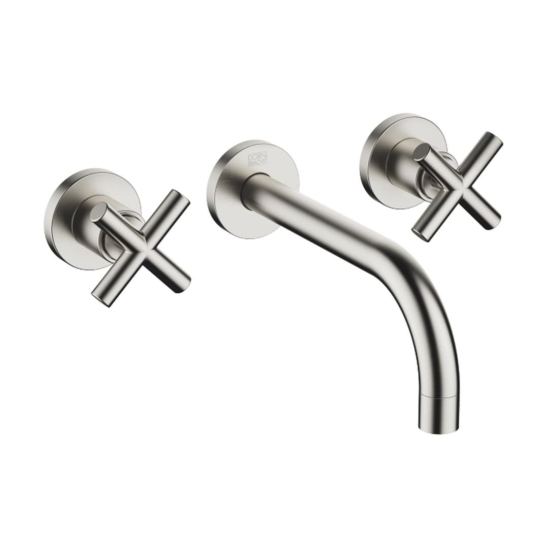 Dornbracht Tara – Μπαταρία Νιπτήρα Τοίχου – Wall-mounted basin mixer without pop-up waste – Brushed Platinum (36712892-06)