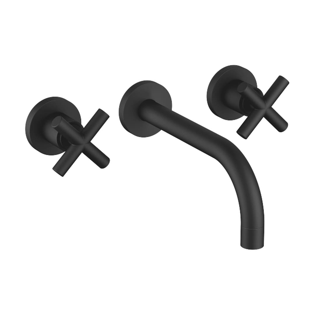 Dornbracht Tara – Μπαταρία Νιπτήρα Τοίχου – Wall-mounted basin mixer without pop-up waste – Matte Black (36712892-33)