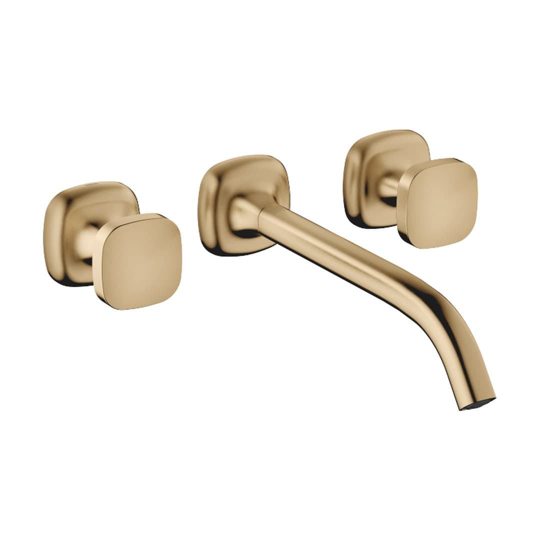 Dornbracht COYA – Μπαταρία Νιπτήρα Τοίχου – Wall-mounted basin mixer without pop-up waste – Brushed Dark Brass (PVD) (36717404-39)